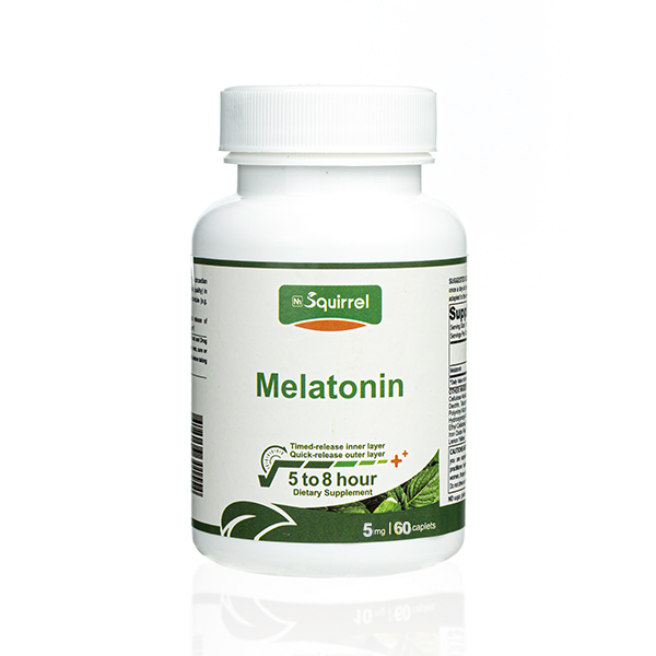 Mélatonine 5 mg 60 comprimés à libération prolongée 5-8h aide au sommeil